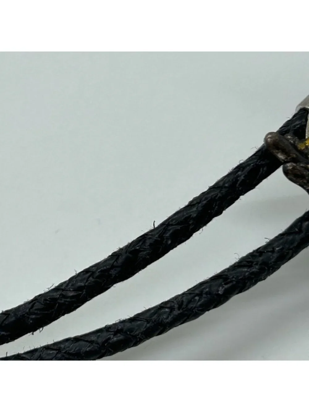 Eagle Bolo Tie With Tarnished Patina On Black Braided Cord Western Cowboy Style - Picture 7 of 10